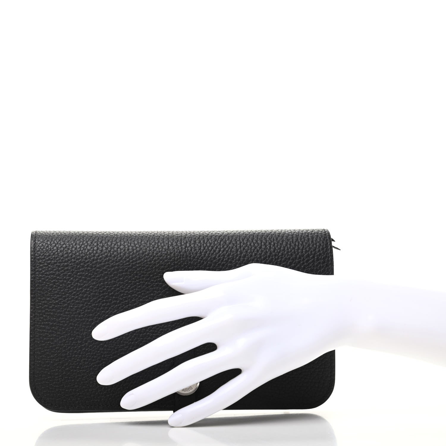 Hermes Togo Dogon Duo Wallet Black 2 of 8