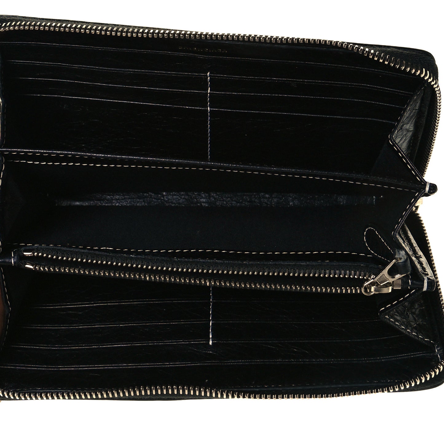 Agneau Arena Logo Multicolor Print Bazar Continental Zip Around Wallet Black Multicolor