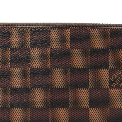 Louis Vuitton Damier Ebene Clemence Wallet Rose Ballerine 7 of 9