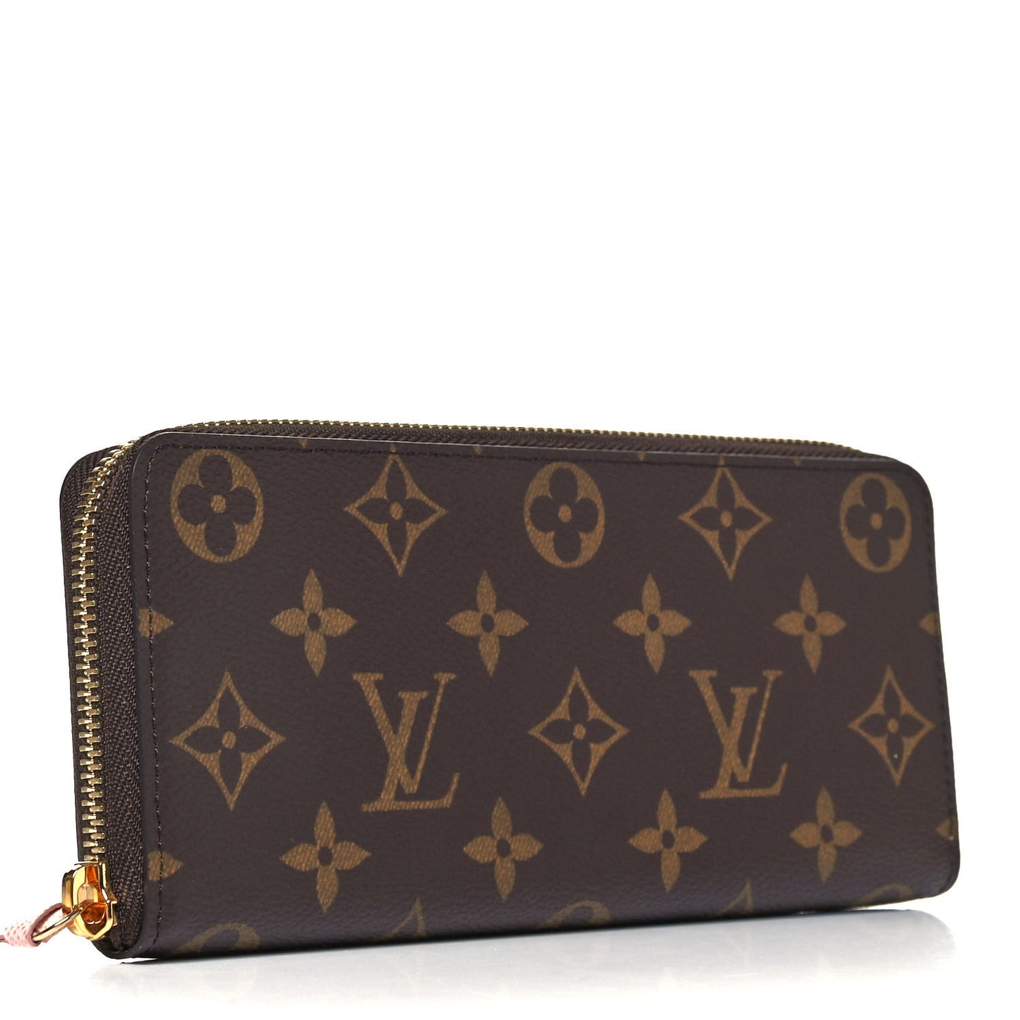 Monogram Clemence Wallet Rose Ballerine