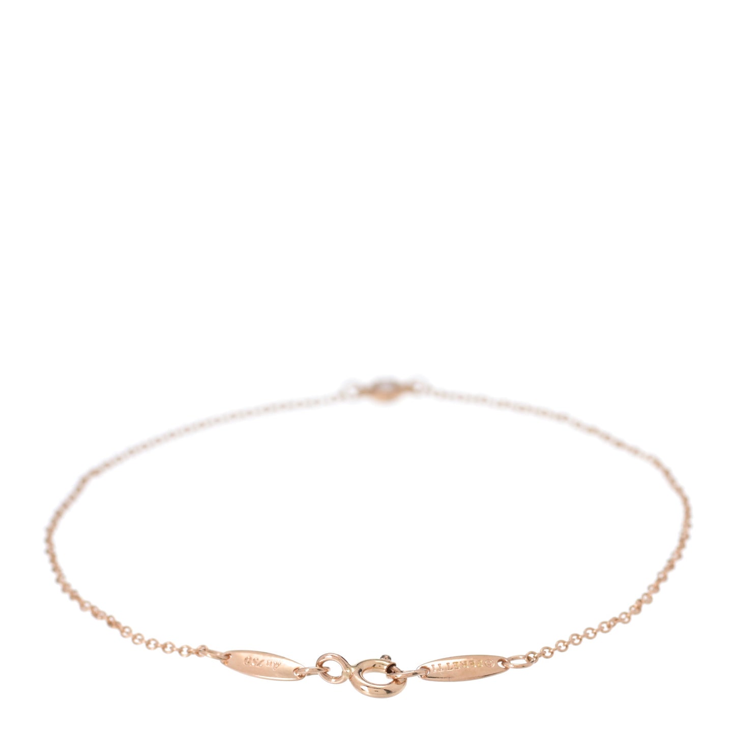 18K Rose Gold Diamond .04ct Elsa Peretti Diamonds by the Yard Bracelet