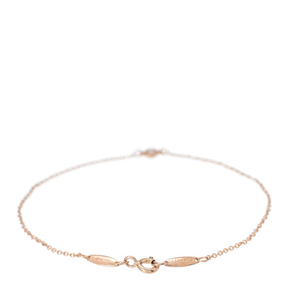 Tiffany 18K Rose Gold Diamond .04ct Elsa Peretti Diamonds by the Yard Bracelet 2 of 6