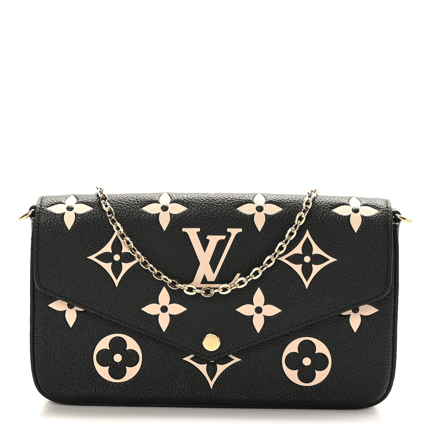 Empreinte Monogram Giant Felicie Pochette Black Beige