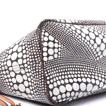 Louis Vuitton Monogram Kusama Waves Neverfull MM White 7 of 8