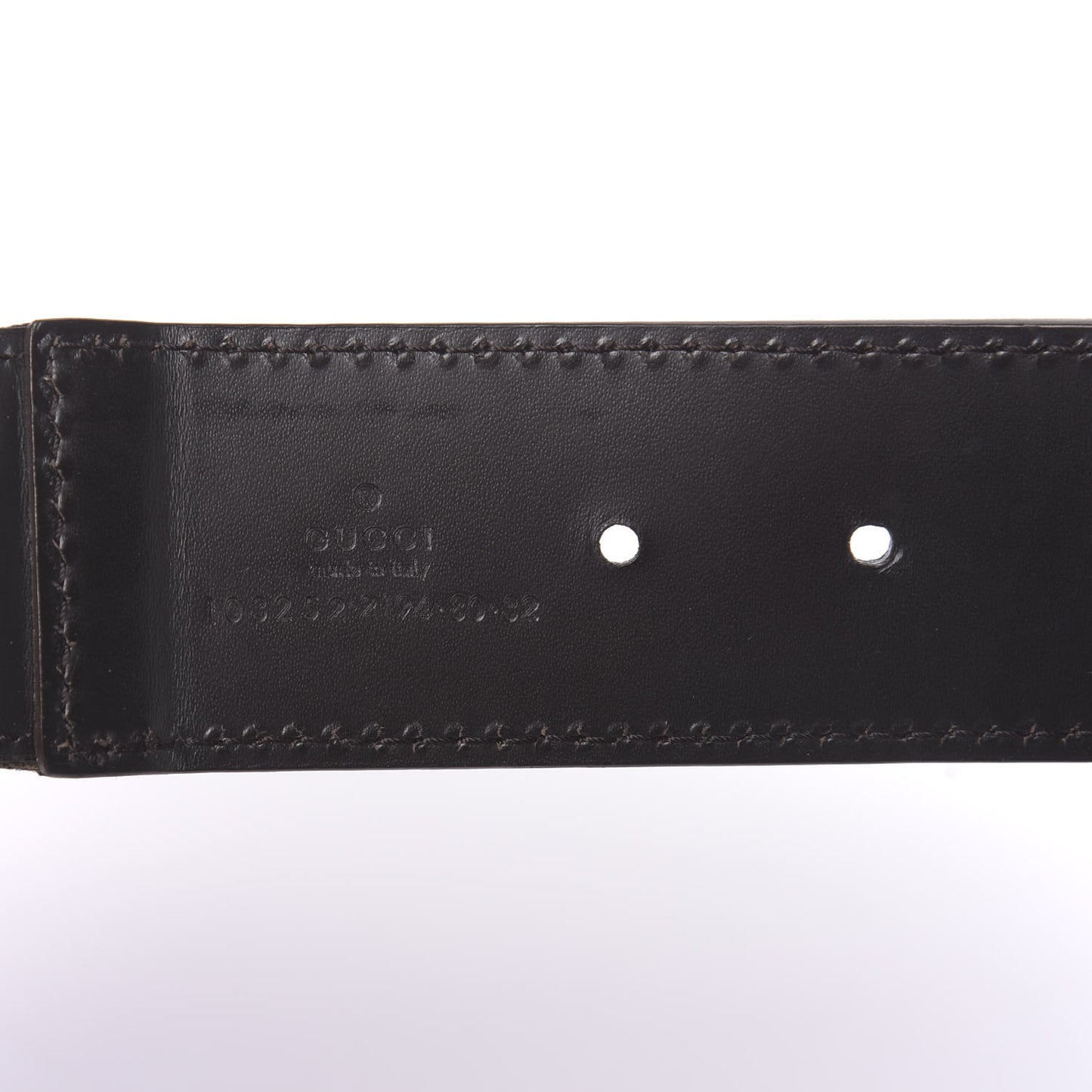 Calfskin Monogram Belt 80 32 Black Brown