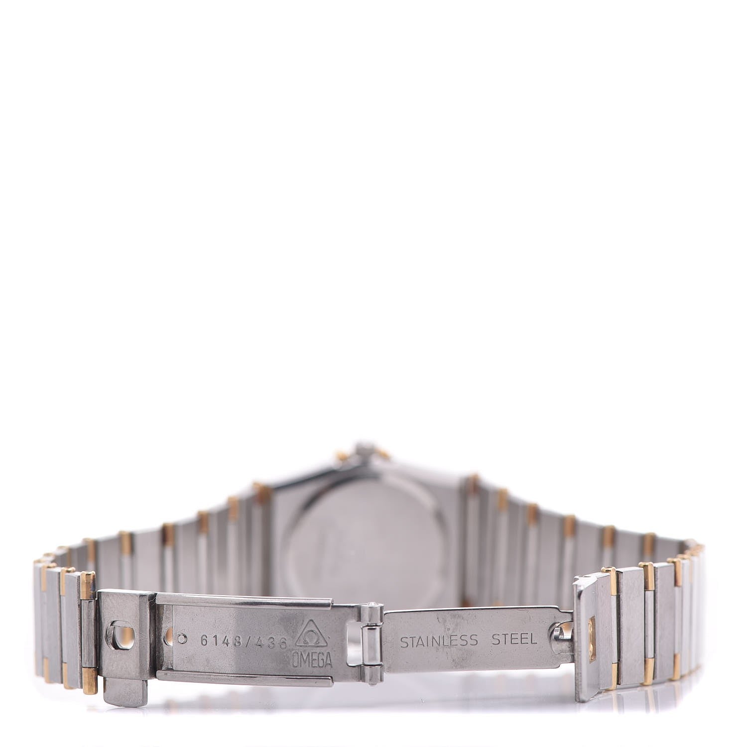 Omega Stainless Steel 18K Yellow Gold Diamond Bezel 22mm Constellation Quartz Watch Champagne 895.1080.1 6 of 6