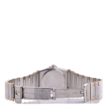 Omega Stainless Steel 18K Yellow Gold Diamond Bezel 22mm Constellation Quartz Watch Champagne 895.1080.1 6 of 6