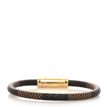 Louis Vuitton Damier Ebene Keep It Bracelet 17 3 of 5