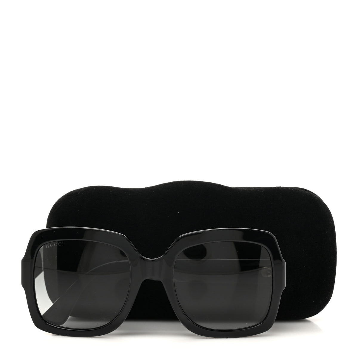 Gucci Acetate Square Frame Sunglasses GG0036S Black 1775996 
