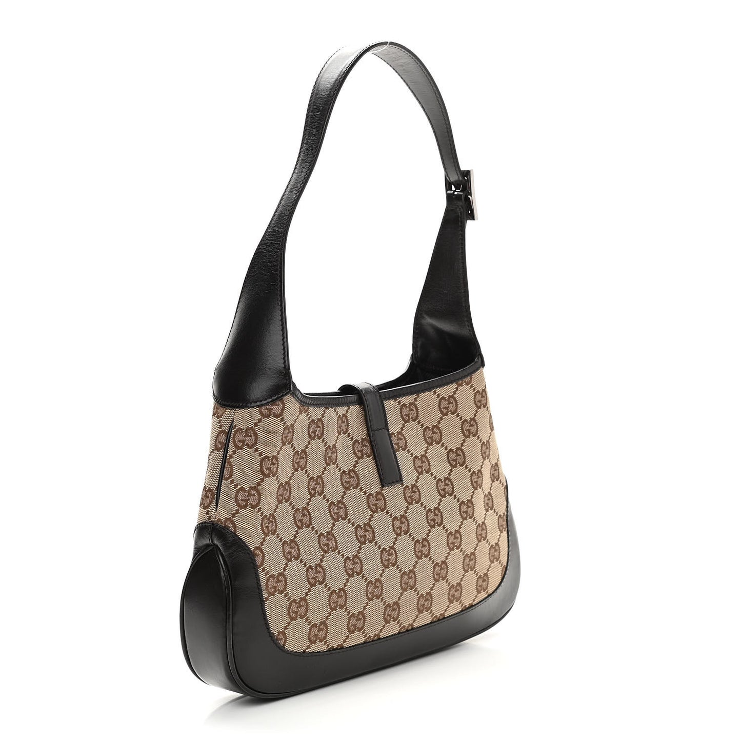 Monogram Web Small Jackie O Hobo Dark Brown