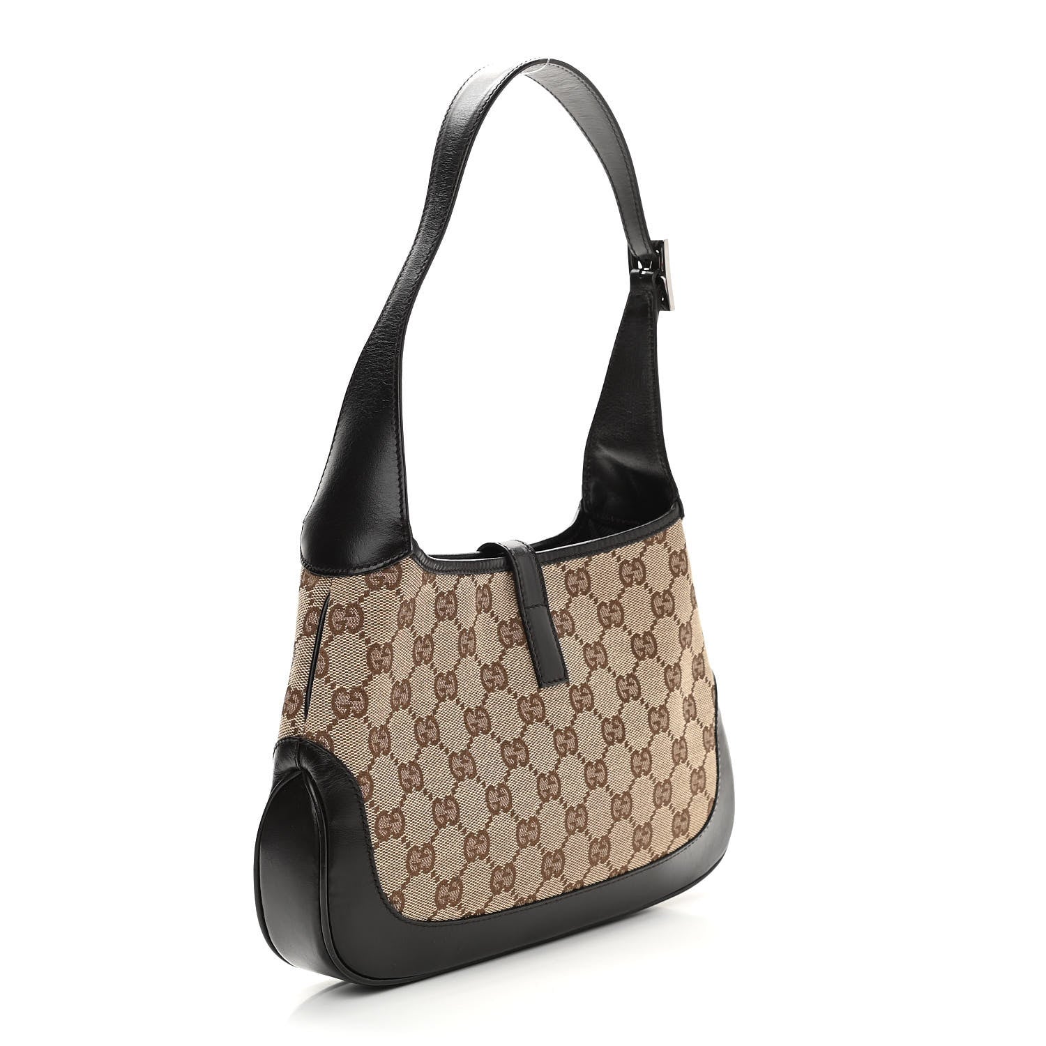 Gucci Monogram Web Small Jackie O Hobo Dark Brown 3 of 11