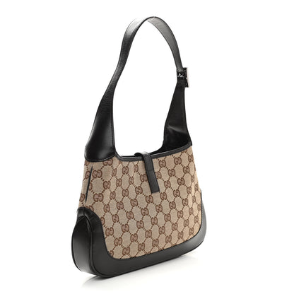 Gucci Monogram Web Small Jackie O Hobo Dark Brown 3 of 11