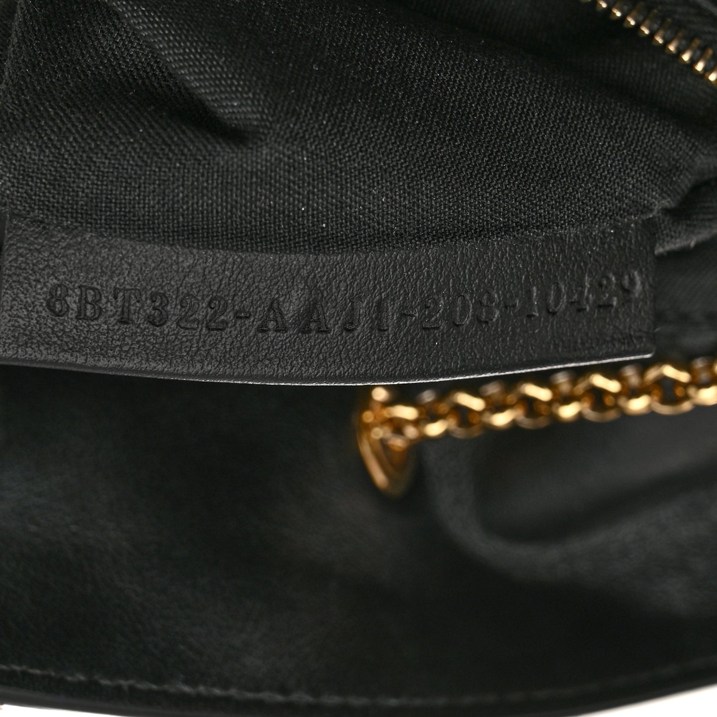 Vitello Grace King Karligraphy Chain Bucket Bag Black Bisquit