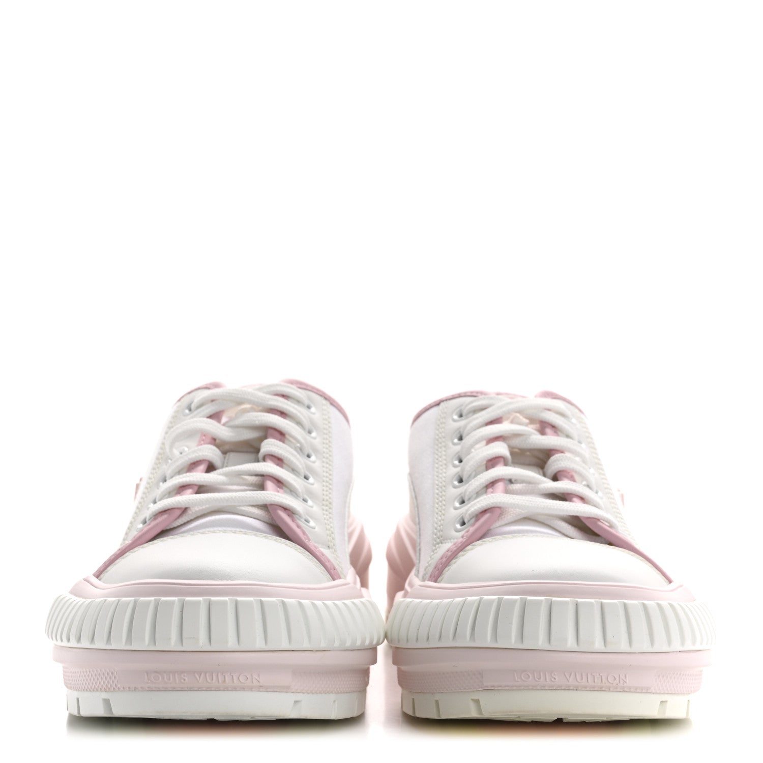 Louis Vuitton Canvas LV Squad Sneakers 38 White Pink 3 of 9