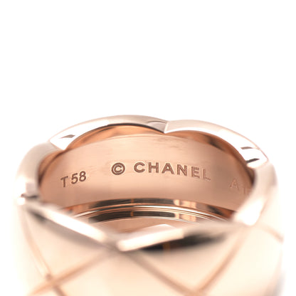 Chanel 18K Beige Gold Medium Coco Crush Ring 58 8.5 4 of 6