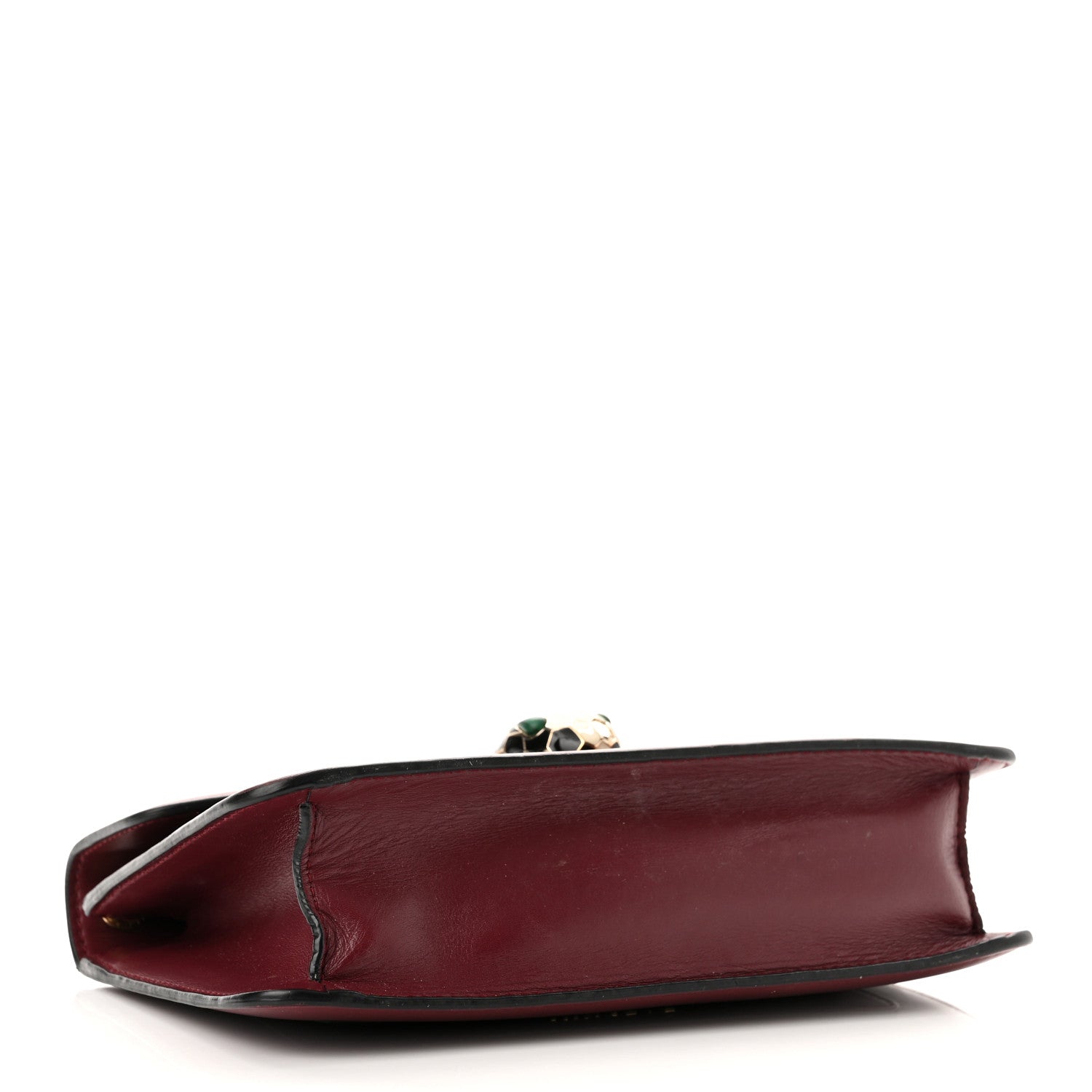 Bulgari Calfskin Serpenti Forever Shoulder Bag Bordeaux 4 of 9