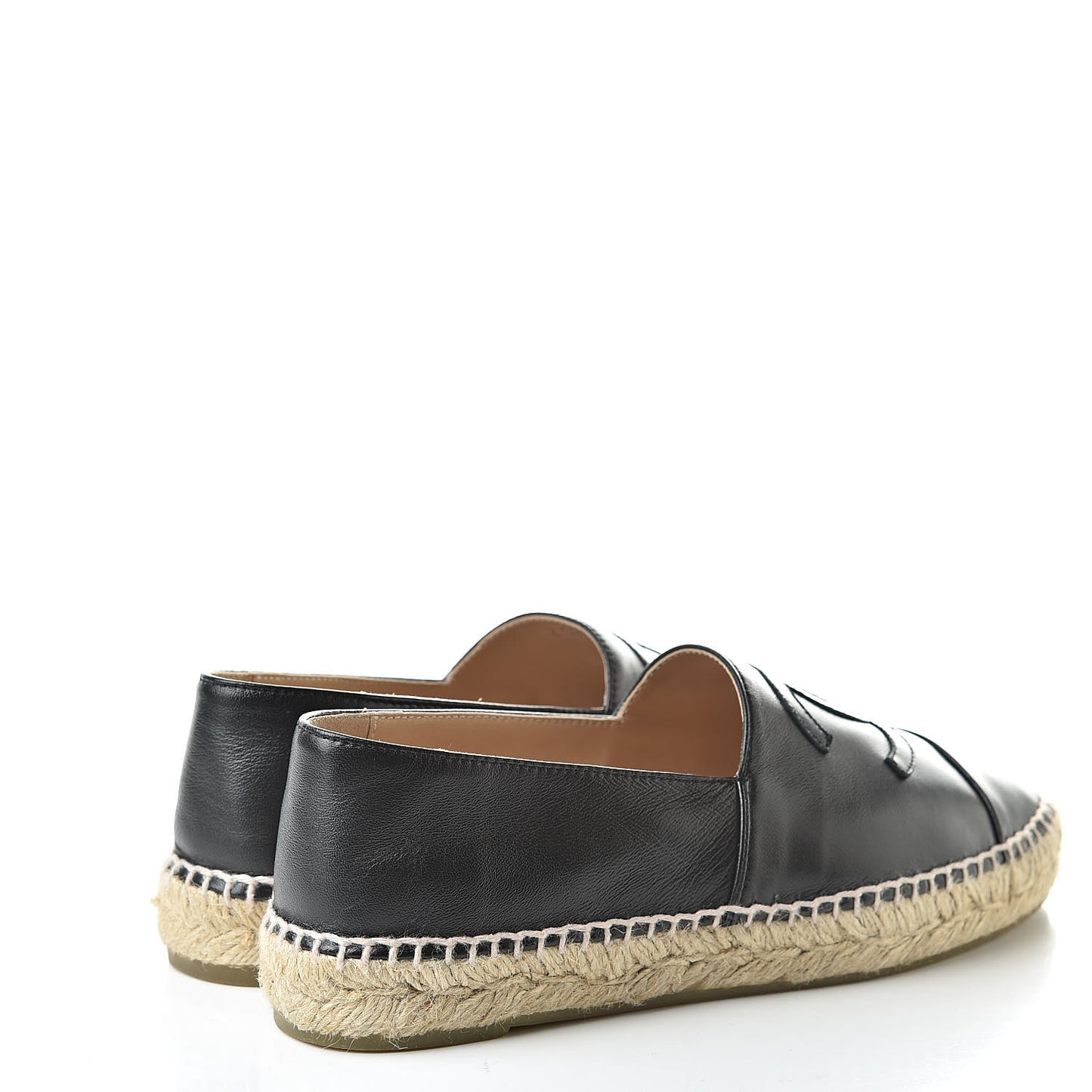 Lambskin CC Espadrilles 38 Black