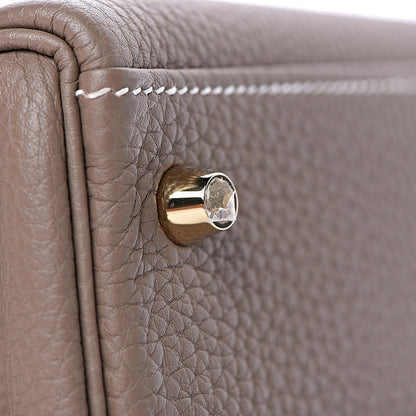 Hermes Togo Kelly Retourne 28 Etoupe 7 of 38