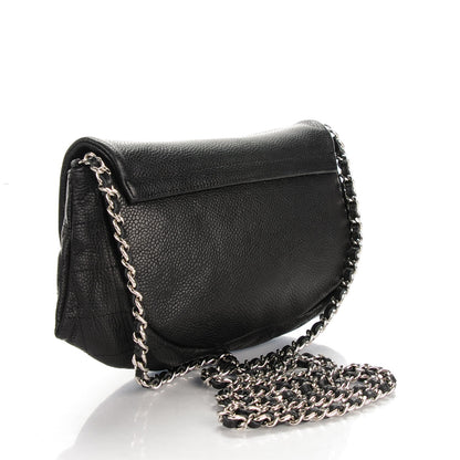 Chanel Caviar Half Moon Wallet On Chain WOC Black 3 of 8