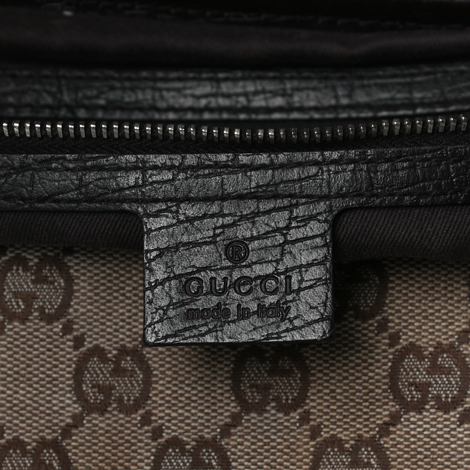 Gucci Monogram Small Bamboo Bullet Bag Dark Brown 11 of 15