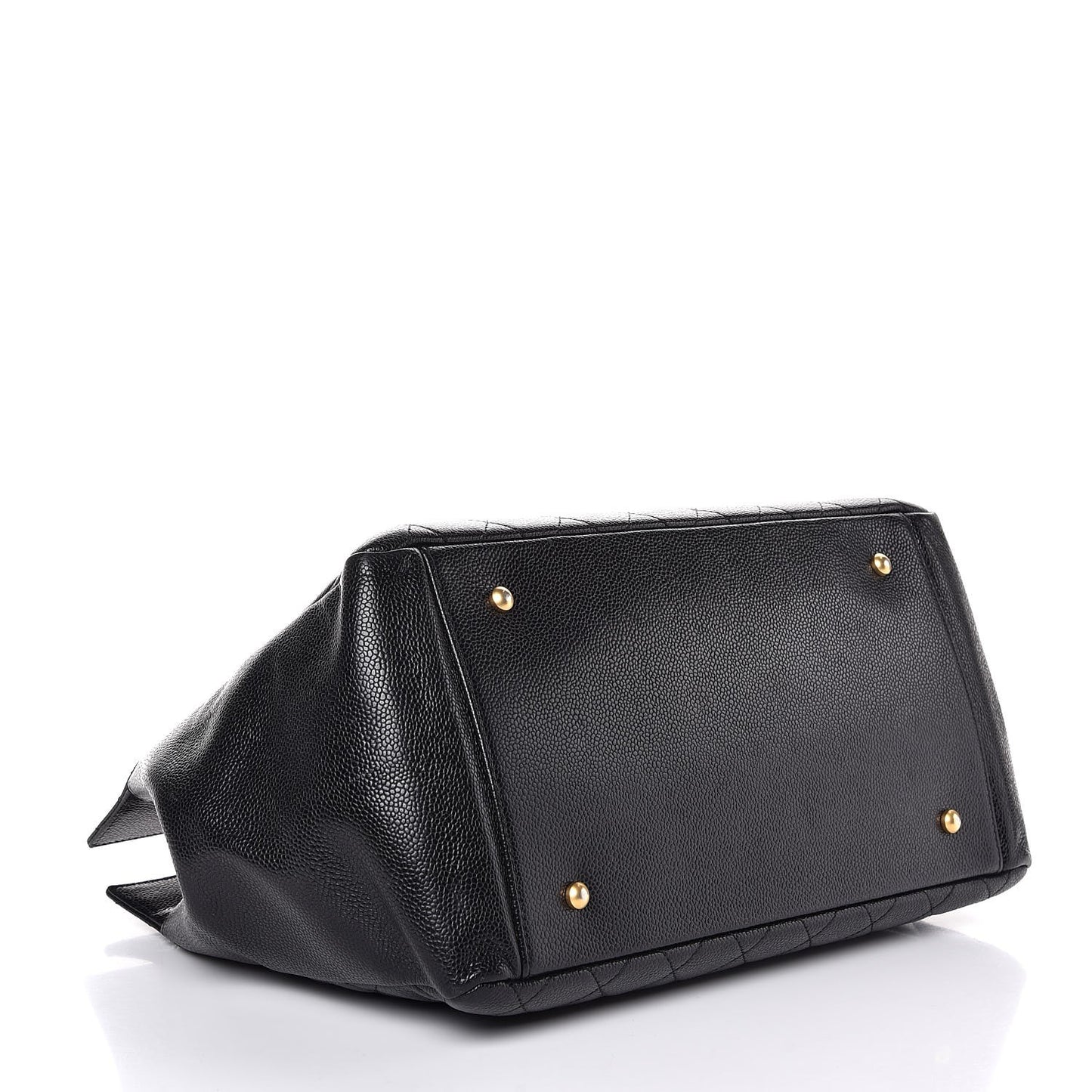 Caviar Quilted Grand Shopping Tote GST Black