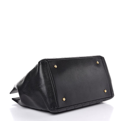 Chanel Caviar Quilted Grand Shopping Tote GST Black 4 of 8