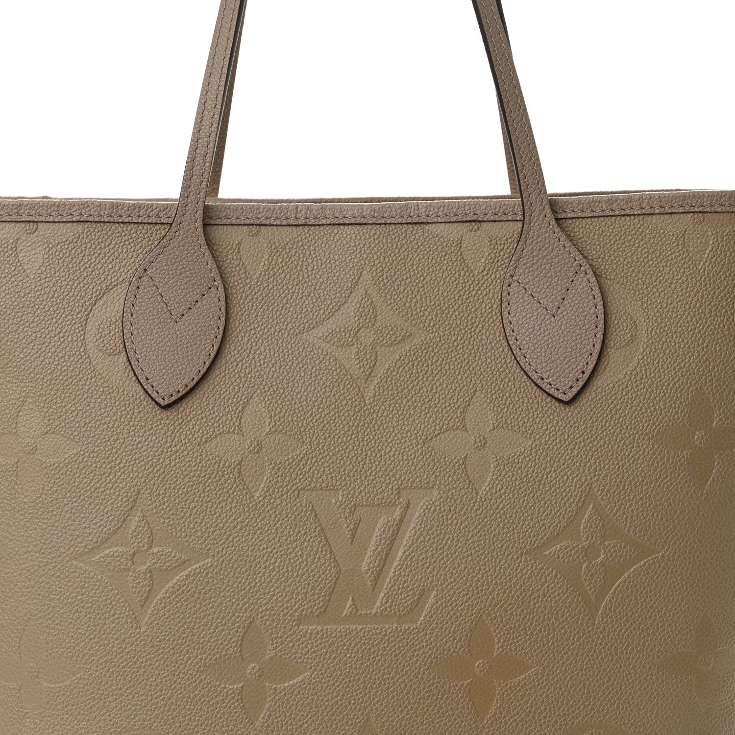 Louis Vuitton Empreinte Monogram Giant Neverfull MM Tourterelle 8 of 12