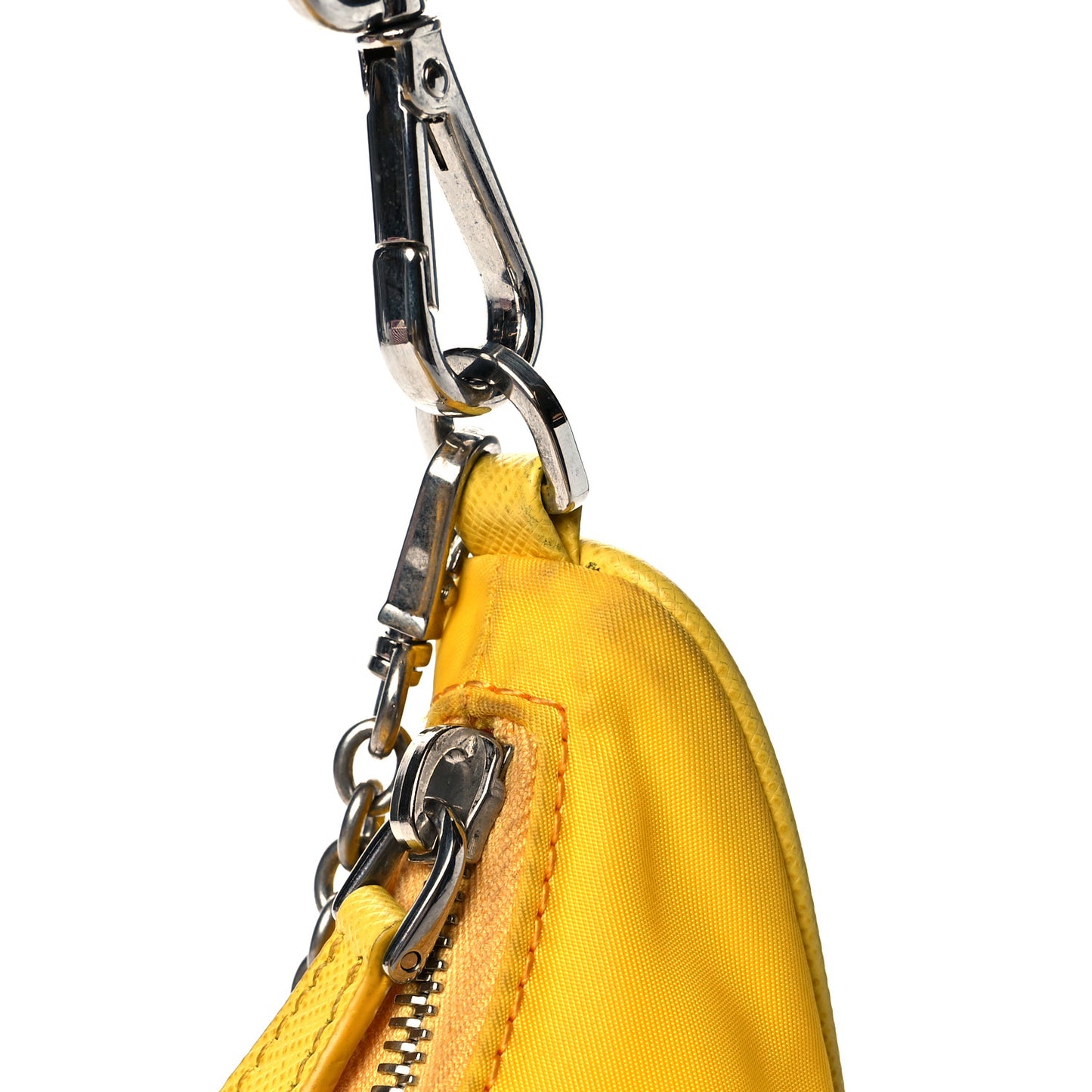 Tessuto Nylon Saffiano Re-Edition 2005 Shoulder Bag Giallo