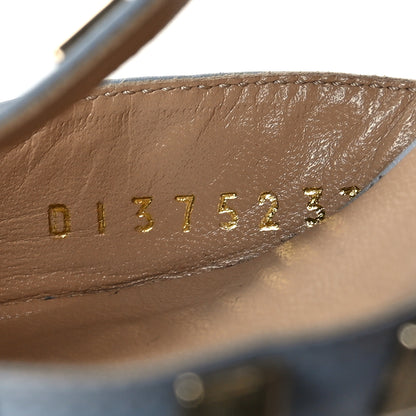 Valentino Garavani Calfskin Nappa Rockstud Ankle Strap 65mm Pumps 37.5 Water Sky 6 of 8
