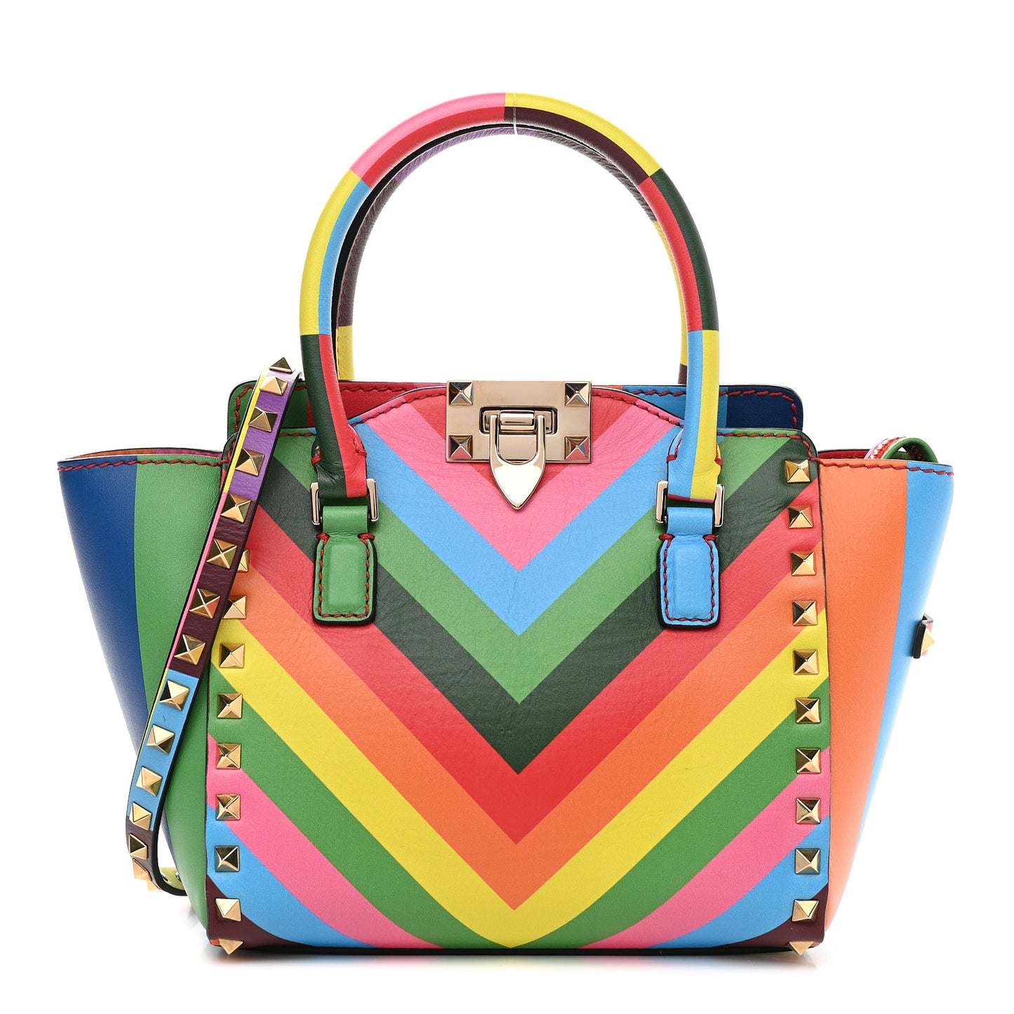 Vitello 1973 Mini Rockstud Tote Multicolor
