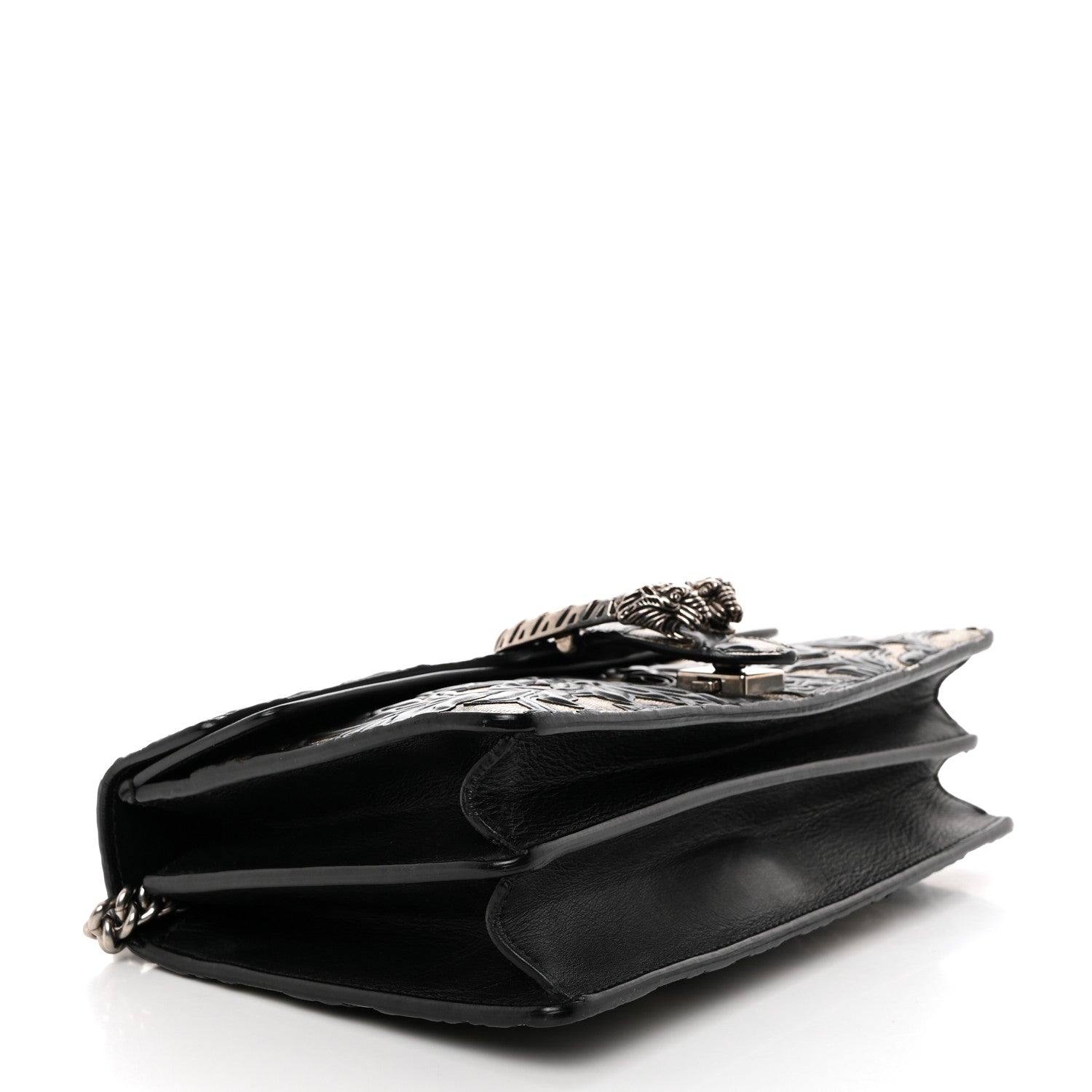 Gucci GG Supreme Monogram Arabesque Small Dionysus Shoulder Bag Black 4 of 10