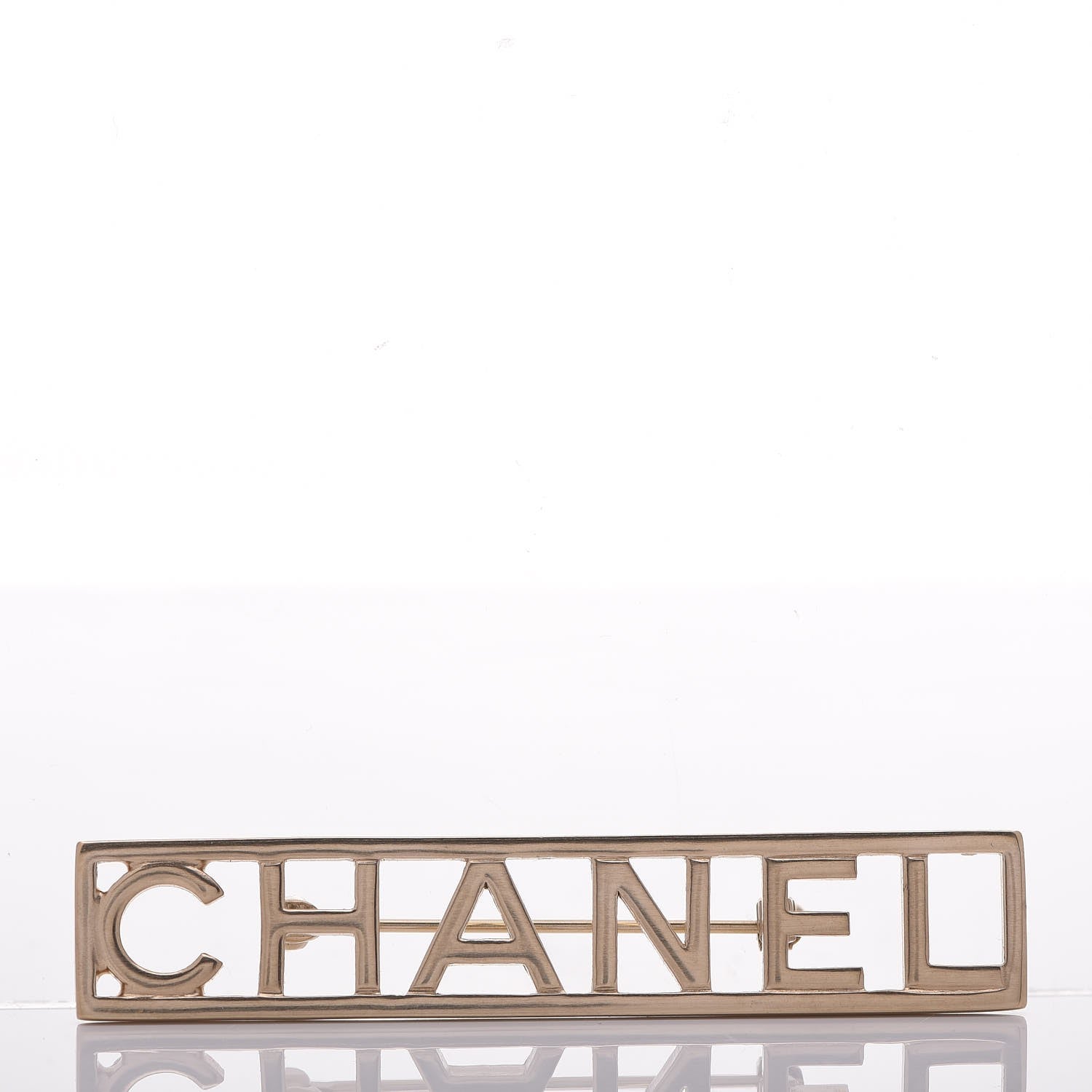 Chanel Star Logo Brooch Gold 1 of 4