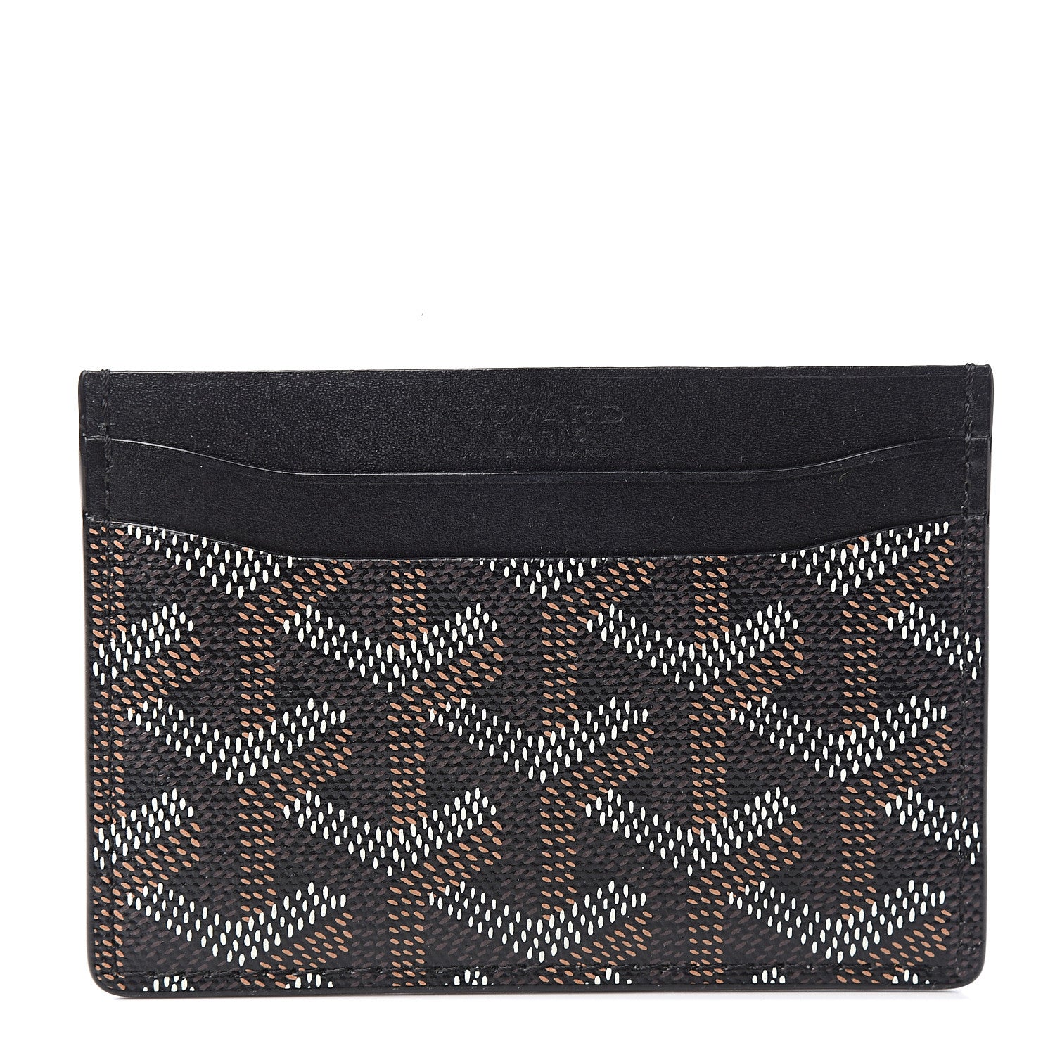 Goyard Goyardine Saint Sulpice Card Holder Black 1 of 6