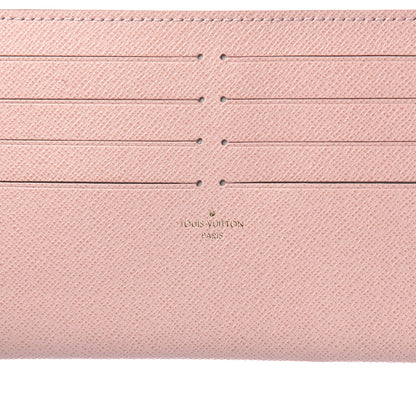 Louis Vuitton Calfskin Felicie Card Holder Insert Rose Ballerine 6 of 6