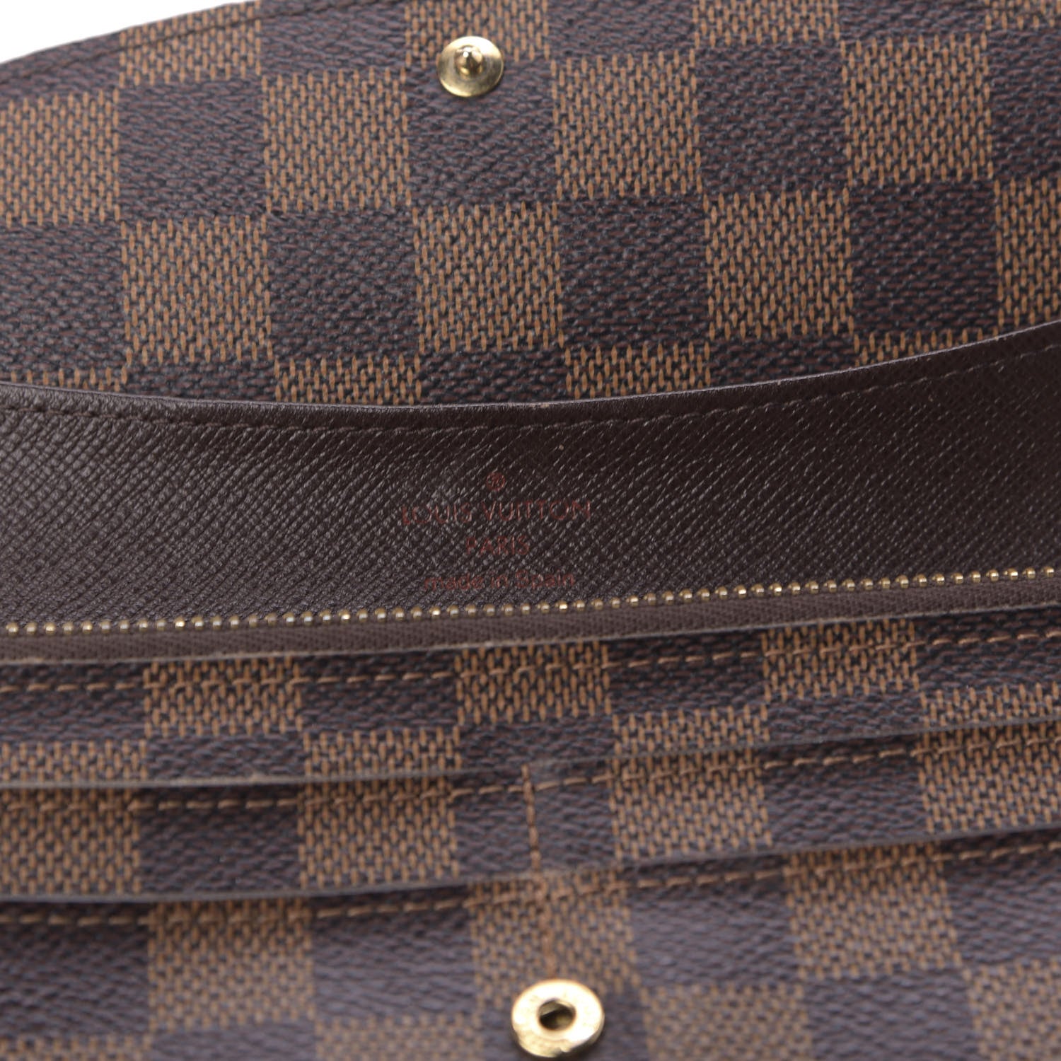 Louis Vuitton Damier Ebene Emilie Wallet 11 of 12