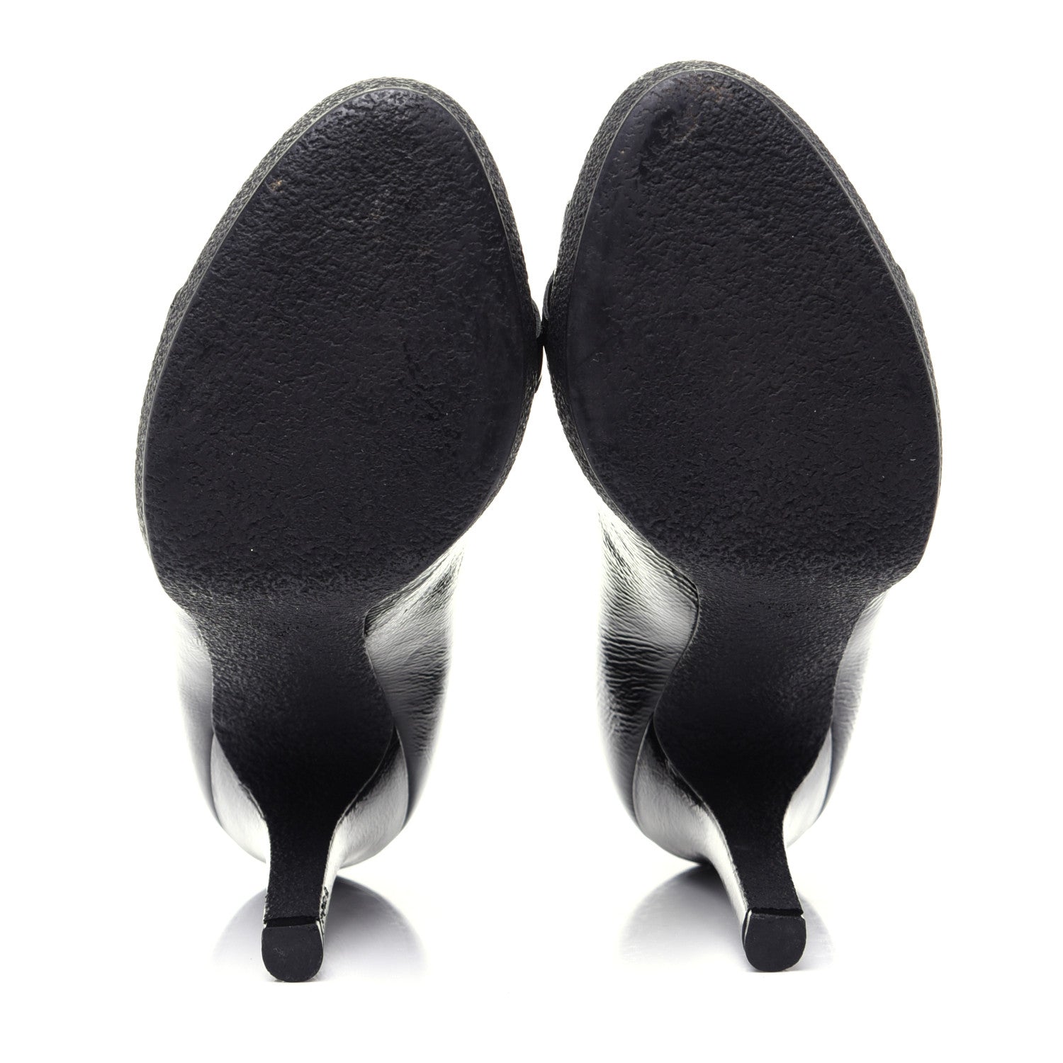 Gucci Patent Horsebit Platform Peep Toe Pumps 9.5 Black 8 of 15