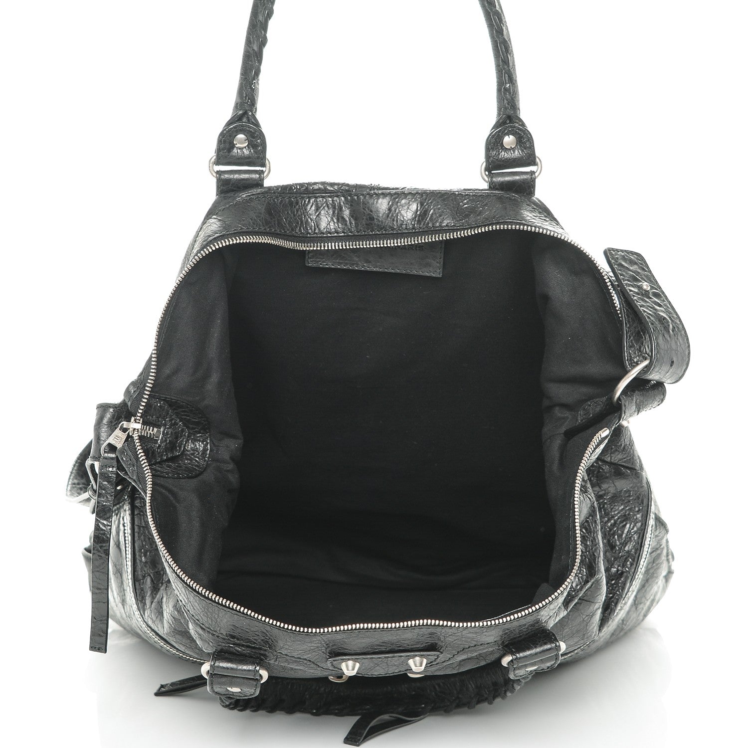 Balenciaga Agneau Mens Classic Hardware Large Square Tote Black 5 of 7