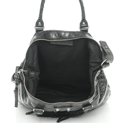Balenciaga Agneau Mens Classic Hardware Large Square Tote Black 5 of 7