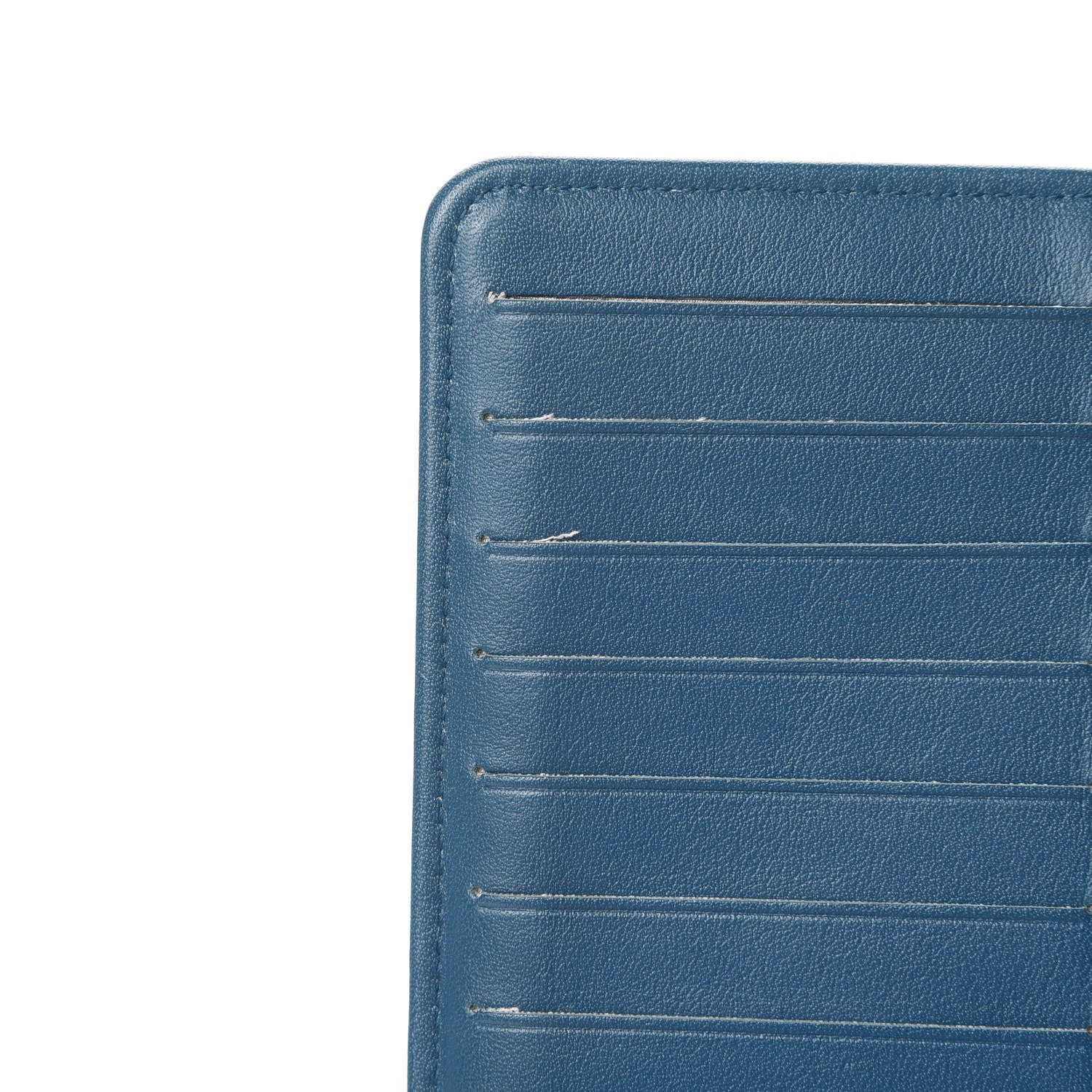 Chanel Patent CC Trousse Maquil Yen Wallet Blue 7 of 7