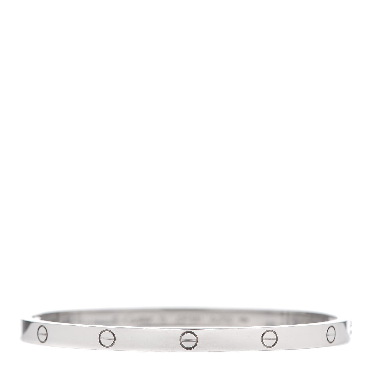Cartier 18K White Gold Small LOVE Bracelet 15 1 of 7