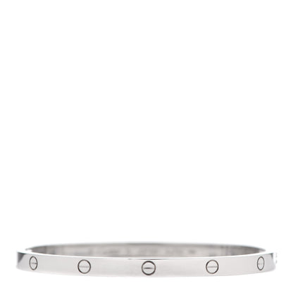 Cartier 18K White Gold Small LOVE Bracelet 15 1 of 7