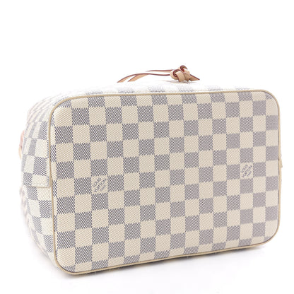 Louis Vuitton Damier Azur Braided Neonoe MM Peach Cream 4 of 10