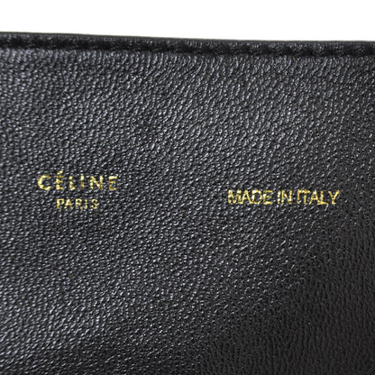 Celine Leather Horizontal Gusset Cabas Black 9 of 9