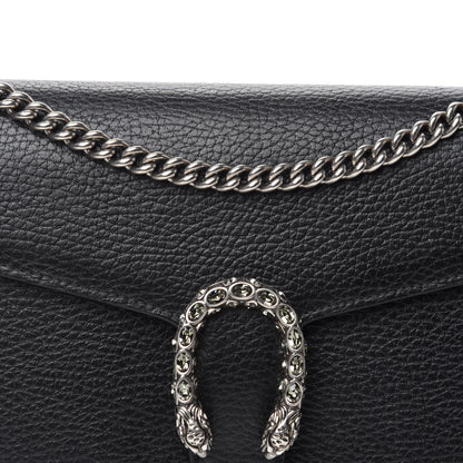 Gucci Calfskin Mini Dionysus Chain Wallet Black 10 of 10