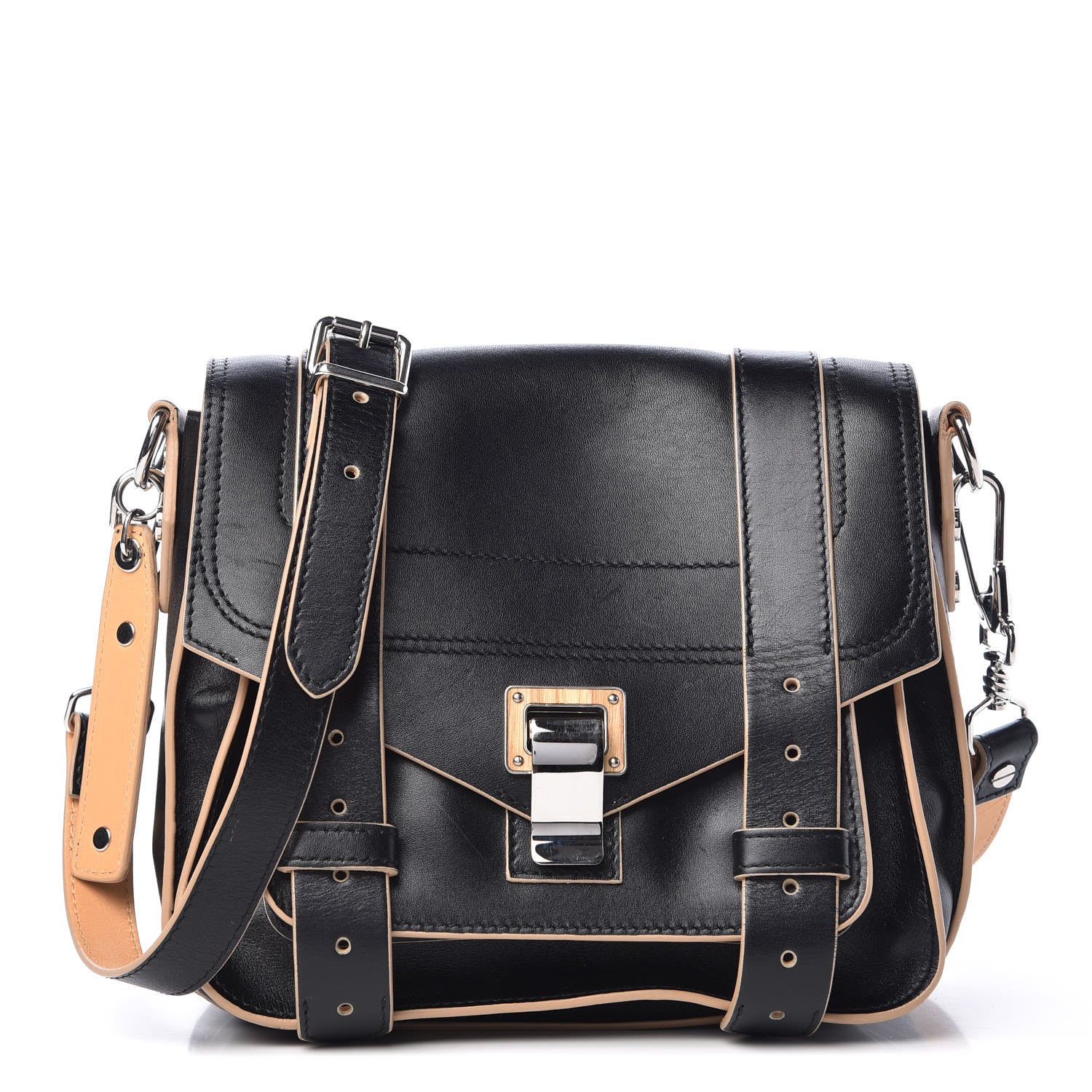 Proenza Schouler Calfskin Mini PS1 Pouch Messenger Black 1 of 20