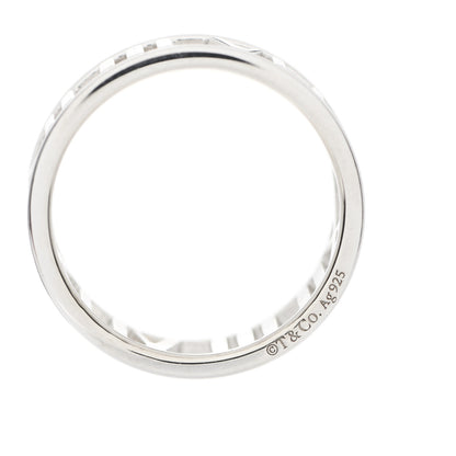 Tiffany Sterling Silver Wide Atlas Open Ring 54 6.75 4 of 4