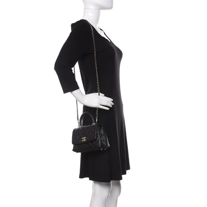 Chanel Caviar Quilted Extra Mini Coco Handle Flap Black 2 of 9