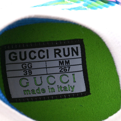Gucci Technical Knit Fabric Waves Womens Gucci Run Sneakers 39 Multicolor 7 of 8
