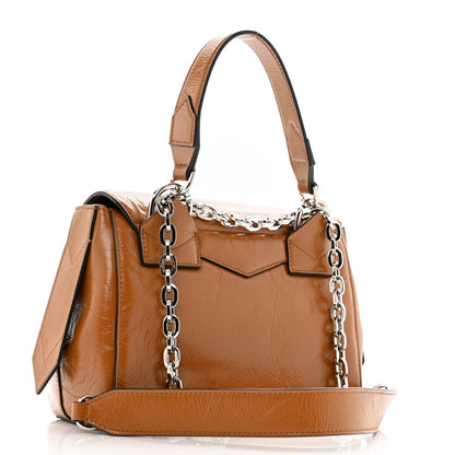 Givenchy Creased Patent Calfskin Small ID Flap Tan 3 of 11