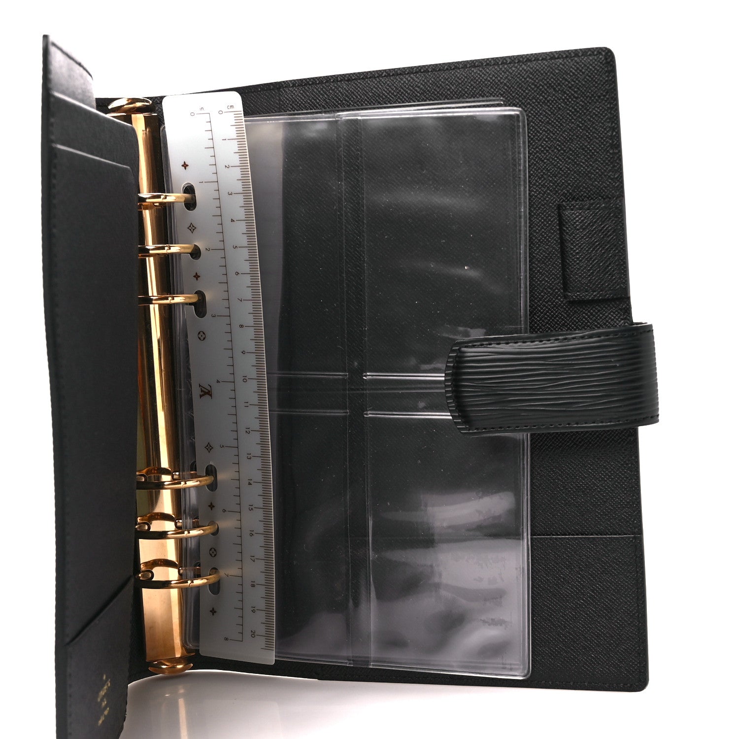 Louis Vuitton Epi Large Ring Agenda Cover Black 6 of 13